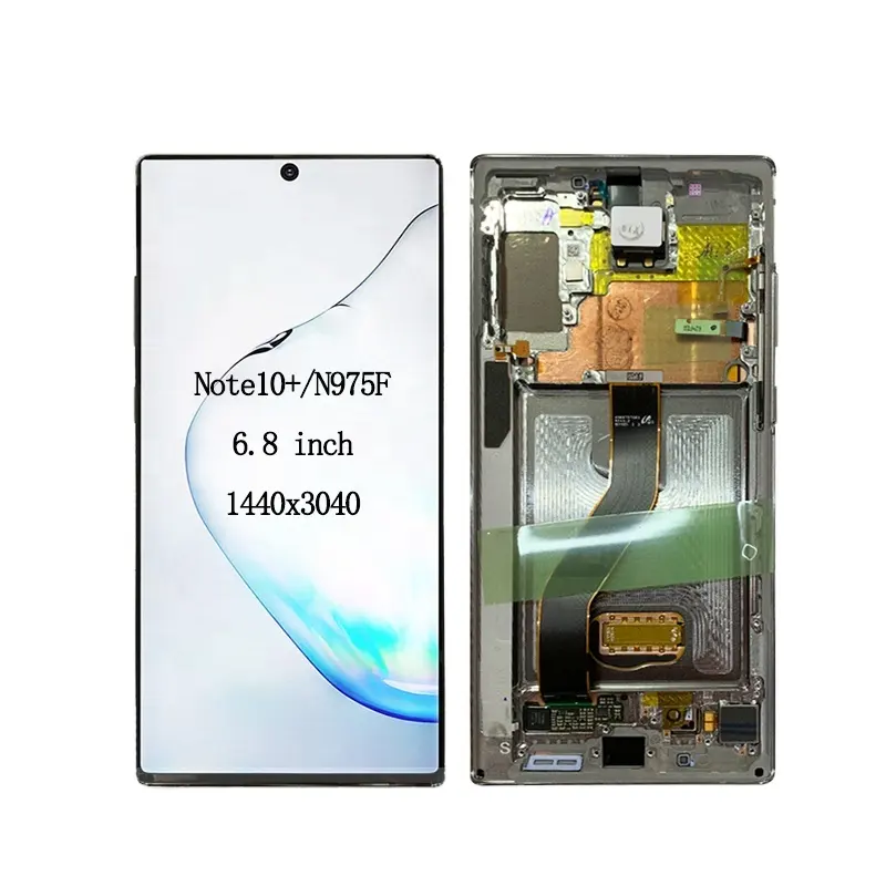 Téléphone portable LCD Samsung Galaxy Note10 + 10 Plus N975F LCD avec/sans cadre écran tactile numériseur pour Samsung Note10