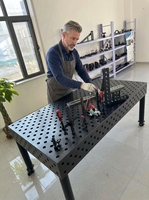 Table de soudage professionnelle en fonte modulaire robuste, nouvelle fabrication métallique 3D personnalisée pour stations de soudage