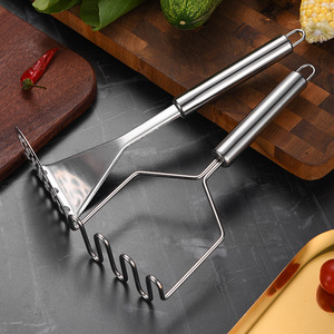 Écraseur manuel en acier inoxydable pour pommes de terre, ail, citrouille et patates douces – Ustensile de cuisine créatif - Product Image 3