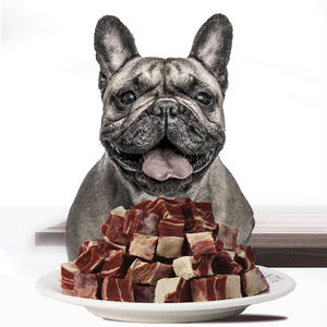 OEM ODM Nourriture chinoise à bas prix pour animaux domestiques Faible teneur en sel et en matières grasses Riche en fibres alimentaires Dés de boeuf et de morue pour chien - Product Image 2