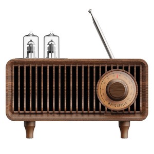 <span class=keywords><strong>Radio</strong></span> <span class=keywords><strong>FM</strong></span> de Estilo Vintage 3 <span class=keywords><strong>en</strong></span> 1 con Acabado de Madera Retro, Ranura para Tarjeta TF y Audio Inalámbrico Portátil 5.0 - Product Image 4