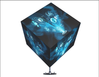P2.5 dimensioni personalizzate Full Color Indoor Outdoor HD Led Cube/cubic 5 lati Magic Square Creative Cube Display a Led impermeabile