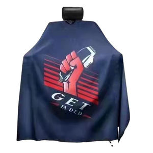 Cape de barbier professionnel Cape de beauté personnalisée avec Logo personnalisé pour hommes Cape de coiffure en polyester imperméable pour une utilisation en salon - Product Image 5