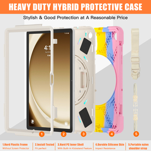 Samsung 9.7 10.1 10.4 10.5 11 12.4 14.6 inch Heavy Duty chống sốc Silicone Tablet Bìa trường hợp đối với Samsung Tablet Series - Product Image 2