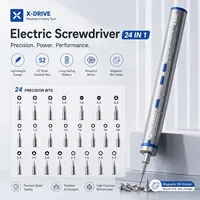 Tournevis électrique de précision MECHANIC X-Drive avec rotation avant-arrière, 24 embouts S2 pour la réparation de téléphones, montres et circuits
