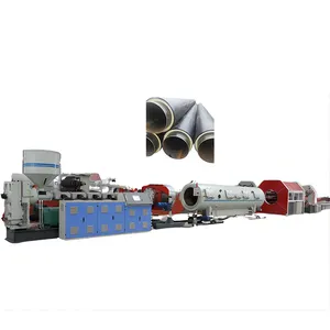 HDPE Insulation Jacket Pipe Single Screw Extruder Pipe Making Machine Tube Extruder plastic extruder machine