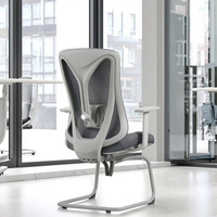 Chaise de direction unique, chaise de bureau sans roulettes, hauteur réglable, tissu, accoudoirs en alliage d'aluminium, moderne, luxe, visiteur, salle d'attente