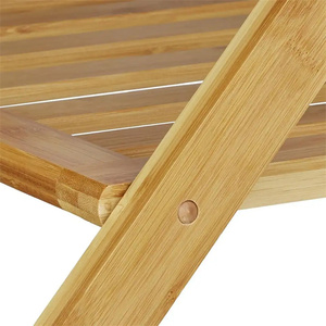 <span class=keywords><strong>Porte</strong></span>-bagages pliant en <span class=keywords><strong>bois</strong></span> à 2 niveaux, support de <span class=keywords><strong>valise</strong></span> en bambou pour chambre d'hôtel avec sangles noires, offre spéciale - Product Image 6