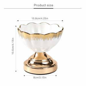 Vente de gros Chandelier en céramique personnalisé en forme de fleur pour la décoration intérieure et les mariages Pots à bougie en porcelaine pour la Saint-Valentin - Product Image 3