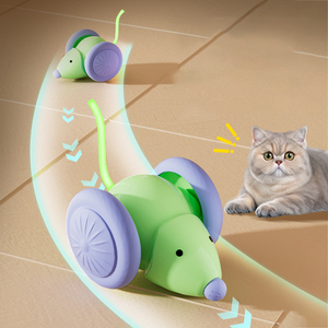 Giocattoli interattivi per gatti automatici con luci a LED giocattoli per topi di gatto con rilevamento intelligente in movimento giocattoli per gatti elettrici