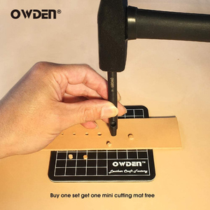 OWDEN Ensemble d'outils de poinçonnage en cuir pour bricolage Machine à cuir creuse de 1 à 5mm pour bracelet de <span class=keywords><strong>montre</strong></span> à ceinture personnalisée OEM ODM pour l'artisanat du cuir - Product Image 5