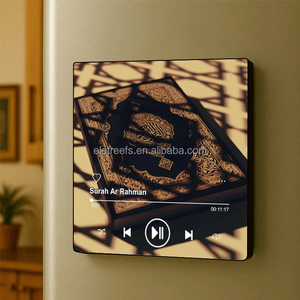 NOUVEAU 38 Surah Yasin Magnet Frigo Audio <span class=keywords><strong>Coran</strong></span> Box Custom Blank Sublimation Rechargeable BT <span class=keywords><strong>Music</strong></span> Speaker Islamic Gift - Product Image 1