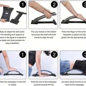 Masajeador Lumbar Portátil Mejorado, Ligero (50g), Impermeable, de ABS, con Imán, 38x25cm, Logotipo Personalizado, Soporte Lumbar, Multicolor - Product Image 6