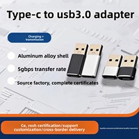 Adaptador USB 3.0 de Alta Velocidad de 5 Gbps, Macho a Hembra Tipo C, Conector USB C para Laptop, para Carga y Transferencia de Datos