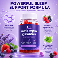 Gummies de mélatonine en gros pour le sommeil et la relaxation mentale |   Gummies personnalisées pour le sommeil avec étiquette privée