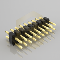 Connecteur mâle Hctl en laiton pour carte PCB, pas de 2,54 mm, 2x6 broches, 12V, pour PCB PZ254-2-12-Z