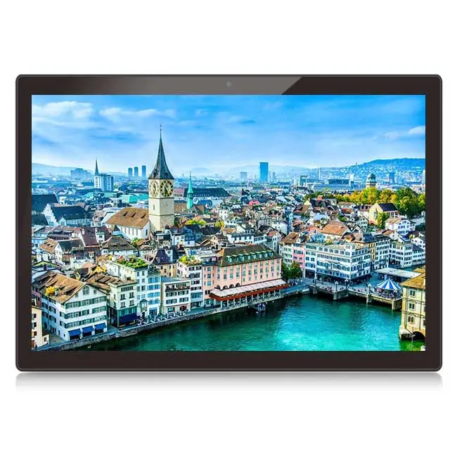 Wandmontage 15 Zoll Touchscreen Android Media-Werbebildschirm 15,6 Zoll LED Media Video Bild Android Werbedisplayer