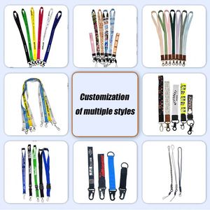 Wholesale High Quality Safety Breakaway Metal <b>Clip</b> Rope Roll Polyester Lanyard Webbing Free Design with logo - Product Image 6