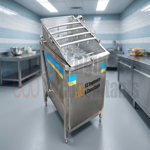 Nueva Lavadora Eléctrica de Verduras para Apio, Espinacas y Lechuga, Acero Inoxidable SS 304, Capacidad de 300-1000 kg/h, Limpieza a Alta Presión, para Restaurantes - Product Image 3