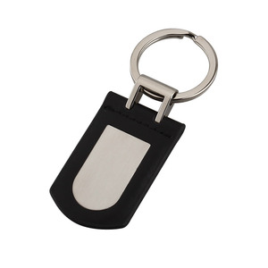 LLavero bordado personalizado con logotipo de grabado láser personalizado, llavero de <span class=keywords><strong>cuero</strong></span> de <span class=keywords><strong>PU</strong></span> de imitación, anillo de soporte, llavero de coche en blanco personalizado - Product Image 1