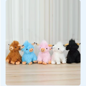 Juguete de Peluche de Vaca de las Tierras Altas Escocesas para Niños, Peluche de Pelo Largo con Relleno de Poliéster y Algodón PP, Regalo de Cumpleaños - Product Image 6