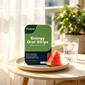 OEM Night Balance Energy Oral Strips, goût pastèque, absorption rapide, relaxant, pour le sommeil, complément alimentaire végétalien, films portables - Product Image 3