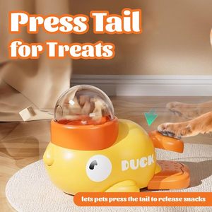 New <b>Dog</b> <b>Puzzle</b> <b>Feeder</b> Interactive Pet Food Treat Dispenser Cartoon Duck Design Pet Snack <b>Feeder</b> <b>Dog</b> Training Mental Enrichment - Product Image 2