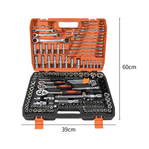 ZHCY 150 Piece Ratchet Wrench Set 1/4 In Socket Drive Chromium Vanadium Steel Home Mechanical Repair Tool Kit - Product Image 2