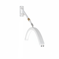 Lampu LED Setengah Bulan 28 Inci untuk Salon, Ekstensi Bulu Mata, Studio Tato, Lampu Spa Kecantikan, Dapat Diredupkan, Pemasangan di Langit-langit