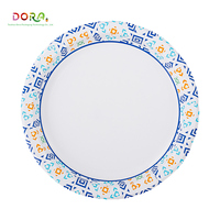 Nouvelles assiettes jetables en papier épais et résistantes, bleu Taco rose à motifs floraux et animaux, pour gâteaux et sushis