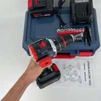 Perceuse électrique multifonctionnelle à batterie au lithium OEM Perceuses sans fil puissantes Outil rechargeable Perceuses électriques Ensemble d'outils