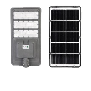 Lampadaires solaires 60V LED en alliage d'aluminium avec télécommande, montage mural, éclairage extérieur - Product Image 2