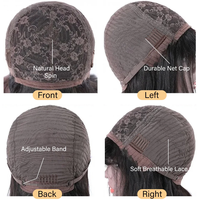 Perruque en cheveux humains bouclés crépus et volumineux, perruque sans colle à boucles afro complètes, perruque afro crépue brésilienne avec frange