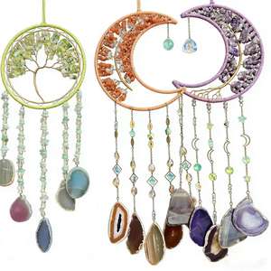 Oferta Especial: Prisma de Cristal de Ágata Boho para Ventana, Ideal para Atrapasueños DIY, Reiki y Adorno Curativo - Product Image 1