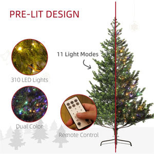 DB 6ft Premium Árbol de Navidad preiluminado Aguja de pino Árbol artificial Metal Hogar moderno Uso de vacaciones 180cm 5M Personalizable - Product Image 6