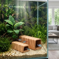 En gros, Caverne en céramique avec pompe à eau, maison de cachette et de reproduction pour poissons rouges, pour terrarium
