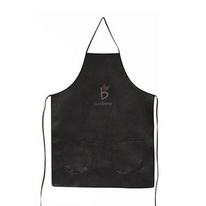 Wholesale Custom Logo Plain Black Cotton Polyester Waterproof Chef Cafe BBQ Food Cooking Cleaning Bib Aprons Kitchen Apron