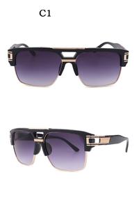 Vente chaude nuances carré hommes rétro vintage lunettes de <span class=keywords><strong>soleil</strong></span> surdimensionnées - Product Image 2