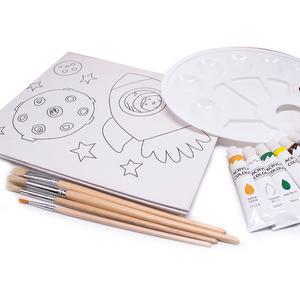 Mega caballete de arte para niños, conjunto de <span class=keywords><strong>dibujo</strong></span> de mesa pequeña, caballete de exhibición <span class=keywords><strong>con</strong></span> <span class=keywords><strong>pintura</strong></span> <span class=keywords><strong>acrílica</strong></span>, pinceles y lienzo - Product Image 2