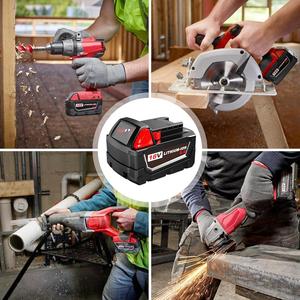 Batterie Li-Ion de remplacement <span class=keywords><strong>18V</strong></span> 6.0Ah compatible avec <span class=keywords><strong>Bosch</strong></span> BAT609 BAT618 BAT610 - 6000 cycles, LED intelligente - Product Image 6