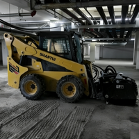 Minicargadora SHANTUI SSL75V-M con Motor Diésel Kubota, Control PLC, Cucharón de 0.5m, Peso Operativo de 4000kg, Alto Rendimiento