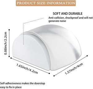Fermaporta Trasparente, Protezione <span class=keywords><strong>per</strong></span> Pavimento e Parete, Fermaporta in Acrilico <span class=keywords><strong>per</strong></span> <span class=keywords><strong>Doccia</strong></span>, Protegge Pareti e Mobili in Casa e Ufficio - Product Image 2