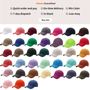 40 Couleurs Expédition rapide Coton lavé Uni Soft Top Colorful Blank Dad Hat Unstructured Sport Baseball Cap - Product Image 2