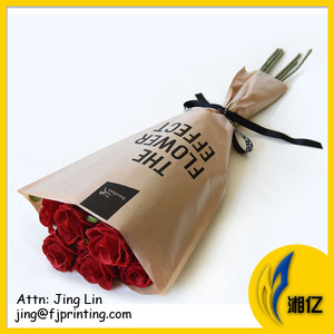 Tùy chỉnh in ấn thiết kế độc đáo INFLUENCER phong cách không thấm nước bó hoa dễ dàng bao bì giấy wrapper Túi - Product Image 6