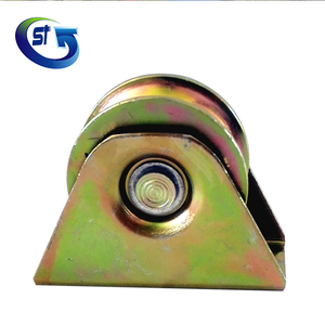 Roues et rouleaux de porte coulissante de rainure en U robuste d'approvisionnement direct d'usine