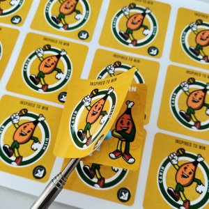 Nhãn phiếu giảm giá nhiều lớp với mã giải thưởng ẩn Xổ Số hai lớp nhãn dán không thấm nước dễ thương cho rút thăm may mắn - Product Image 6