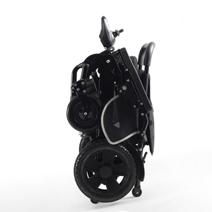 KSM-606Plus Hospital Folding Electric Wheelchair 52cm Seat Width Aluminum Alloy <b>Frame</b> Adjustable Armrest Removable Battery - Product Image 1