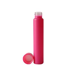 Tubos de Vidrio Rosa Mate Personalizados, Frascos Herméticos con Tapas de Plástico Rosa a Prueba de Niños con Rosca en Espiral para Empaque de Cigarrillos - Product Image 4