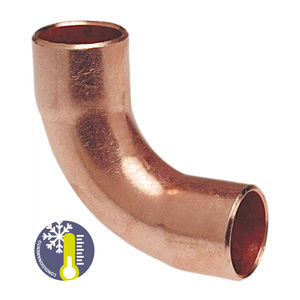 Coude en cuivre à 90 ° pour F-F à souder pour tuyau FROST-Raccord en acier inoxydable de 1 "Taille 15mm avec connecteurs forgés de 12mm 50mm - Product Image 3