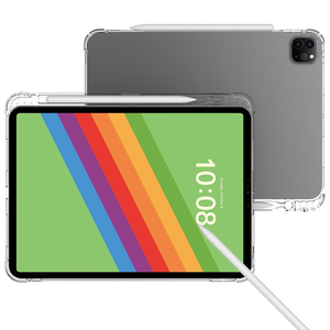 Étui souple en TPU pour <span class=keywords><strong>iPad</strong></span> <span class=keywords><strong>Pro</strong></span> 11 pouces (2024/2025) étui transparent ultra-mince <span class=keywords><strong>stylet</strong></span> porte-crayon fente mince dos clair housse de protection - Product Image 3